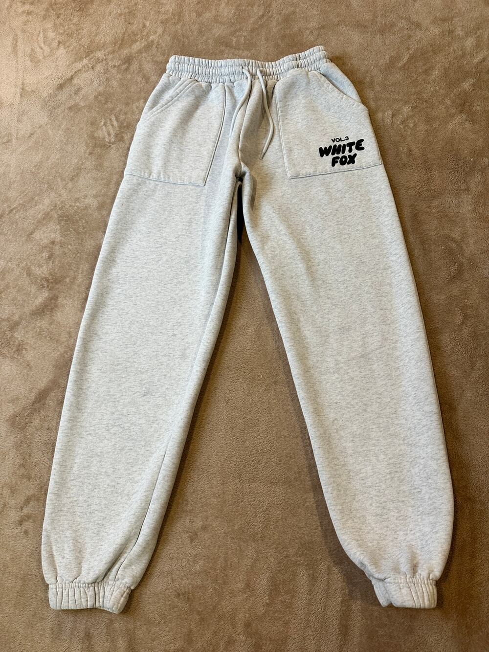 White Fox Vol. 3 Oversized Jogger Sweatpants Heather Gray